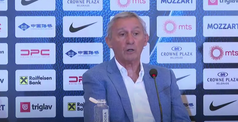 Svetislav Pešić na konferenciji za medije, 28.07.2025.