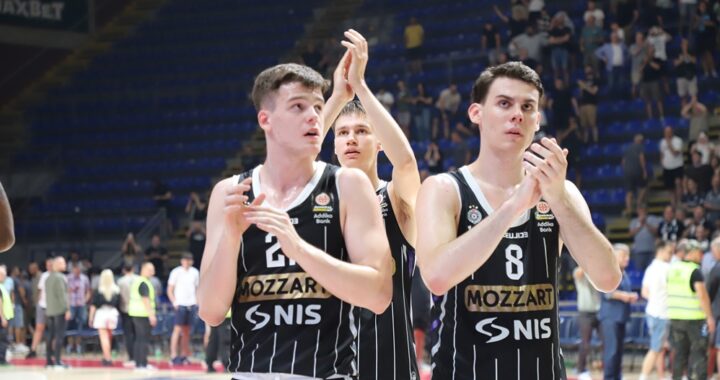 Đorđe Šekularac i Mitar Bošnjaković nakon pobede nad Spartak Office Shoes-om