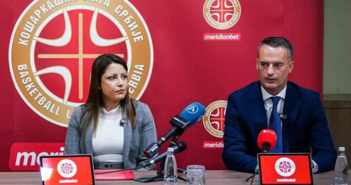 Marija Teodosić, izvršni direktor kompanije Meridianbet i direktor KLS, Aleksandar Grujin. 11.08.2025.