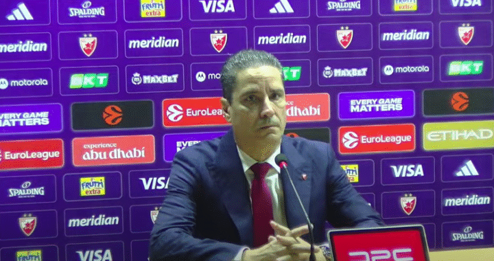 KK Crvena zvezda - Janis Sferopulos pres konferencija nakon meča sa Olimpijom Milano, 30.09.2025.