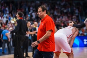 Ergin Ataman after defeat in EuroBasket final game against Germany, September 14th 2025.