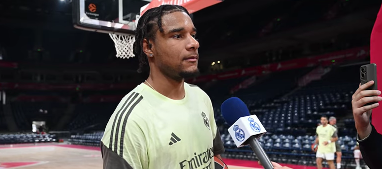 Čuma Okeke - Chuma Okeke at media day before game against Crvena zvezda
