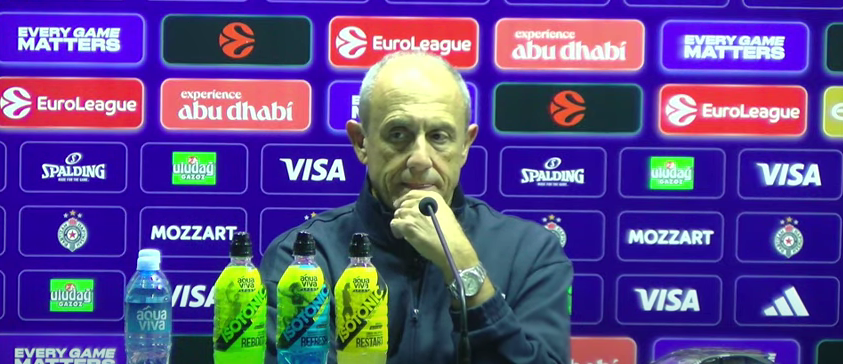 KK Olimpija Milano - Etore Mesina pres konferencija nakon meča sa Partizanom, 2.10.2025.