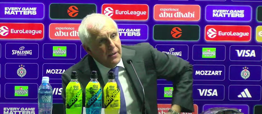 KK Partizan - Željko Obradović pres konferencija nakon meča sa Olimpijom Milano, 2.10.2025.