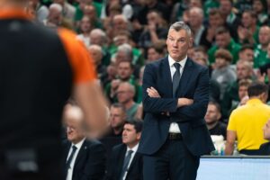 Sarunas Jasikevicius at match against Žalgiris