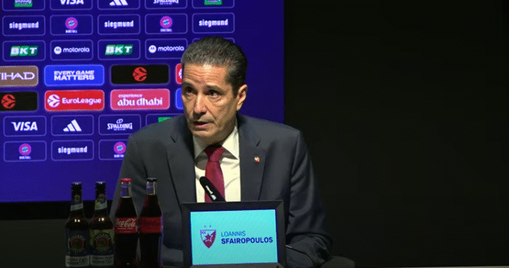 KK Crvena zvezda - Janis Sferopulos pres konferencija nakon meča sa Bajern Minhenom, 2.10.2025.