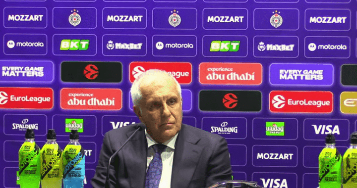 Željko Obradović - trener KK Partizan na pres konferenciji nakon meča sa ekipom Barselone, 31.10.2025.