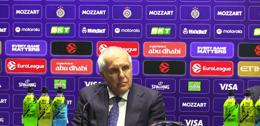 Željko Obradović - trener KK Partizan na pres konferenciji nakon meča sa ekipom Barselone, 31.10.2025.