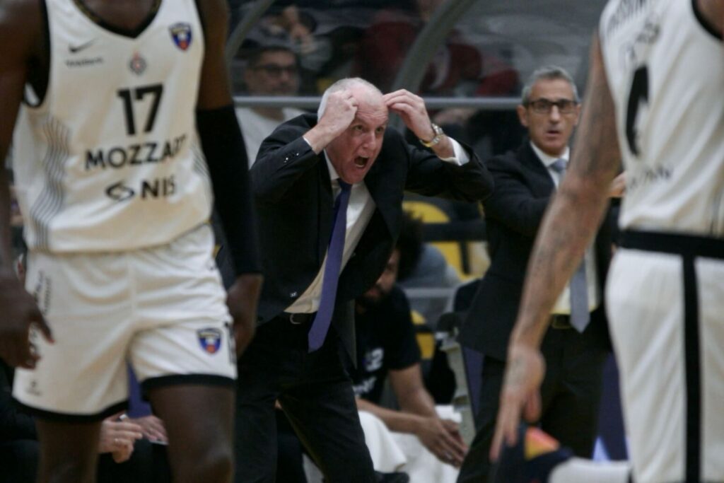 KK Partizan - Željko Obradović na meču sa ekipom Splita u okviru 2. kola ABA lige, 11.10.2025.