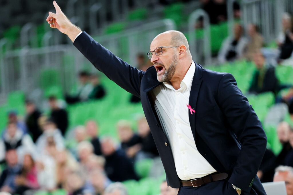 KK Cedevita Olimpija - Zvezdan Mitrović na meču sa ekipom Mega Basketa, 5.10.2025.