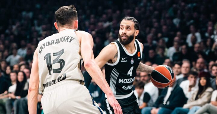 Duane Washington in action, KK Partizan vs Barca Basket, October 31st, 2025.