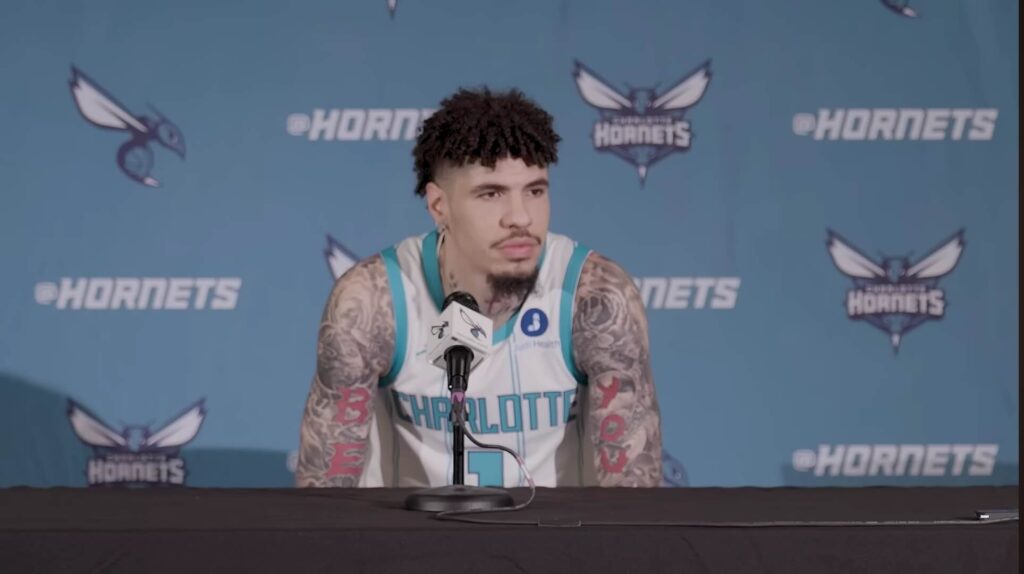 Lamelo Bol ( LaMelo Ball ) na Media Day-u pred početak NBA sezone 2025-26