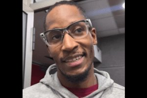 Vil Klajburn, košarkaš KK Barselona u razgovoru za srpke medije nakon meča sa ekipom Partizana, 31.10.2025.