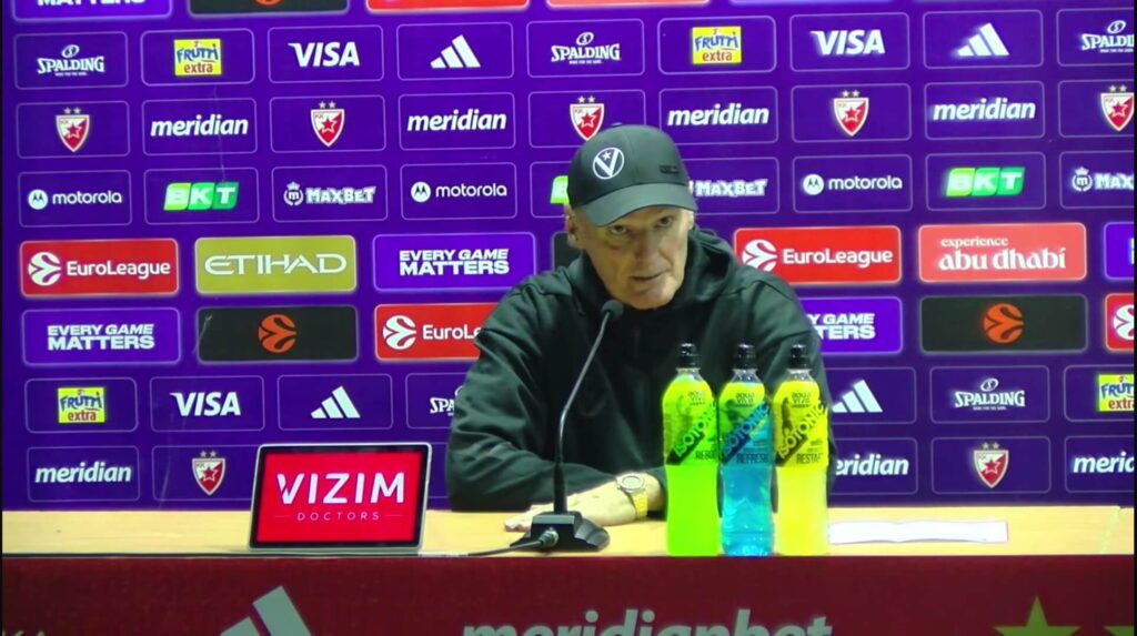 Duško Ivanović, trener KK Virtus Bolonja nakon utakmice sa ekipom Crvene zvezde, 19.12.2025.
