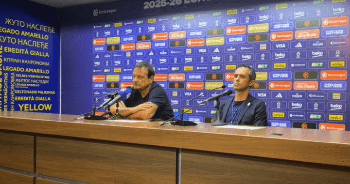 trener KK Pantinaikos Ergin Ataman na pres konferenciji nakon utakmice sa Fenerbahčeom, 16.12.2025.