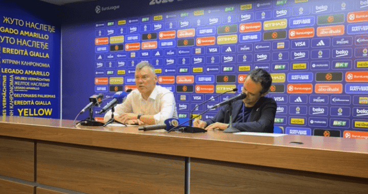 trener KK Fenerbahče Šarunas Jasikevičijus na pres konferenciji nakon utakmice sa Panatinaikosom, 16.12.2025.