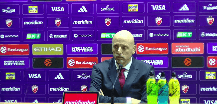 Saša Obradović, trener KK Crvena zvezda na pres konferenciji nakon meča sa Barselonom, 5.12.2025.