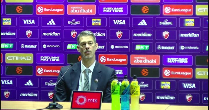 Trener KK Dubai Jurica Golemac nakon meča sa KK Crvena zvezda na pres konferenciji, 30.1.2026.