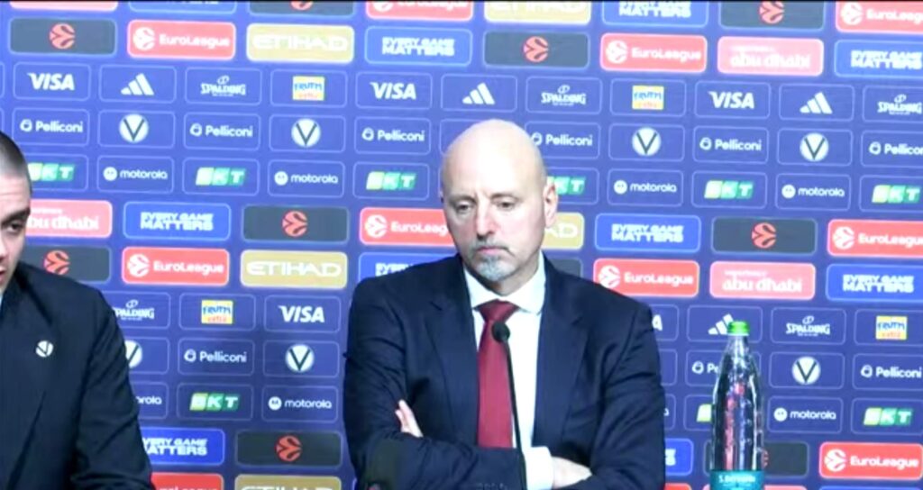 Trener KK Crvena zvezda Saša Obradović nakon meča sa ekipom Virtusa, 23.1.2026.